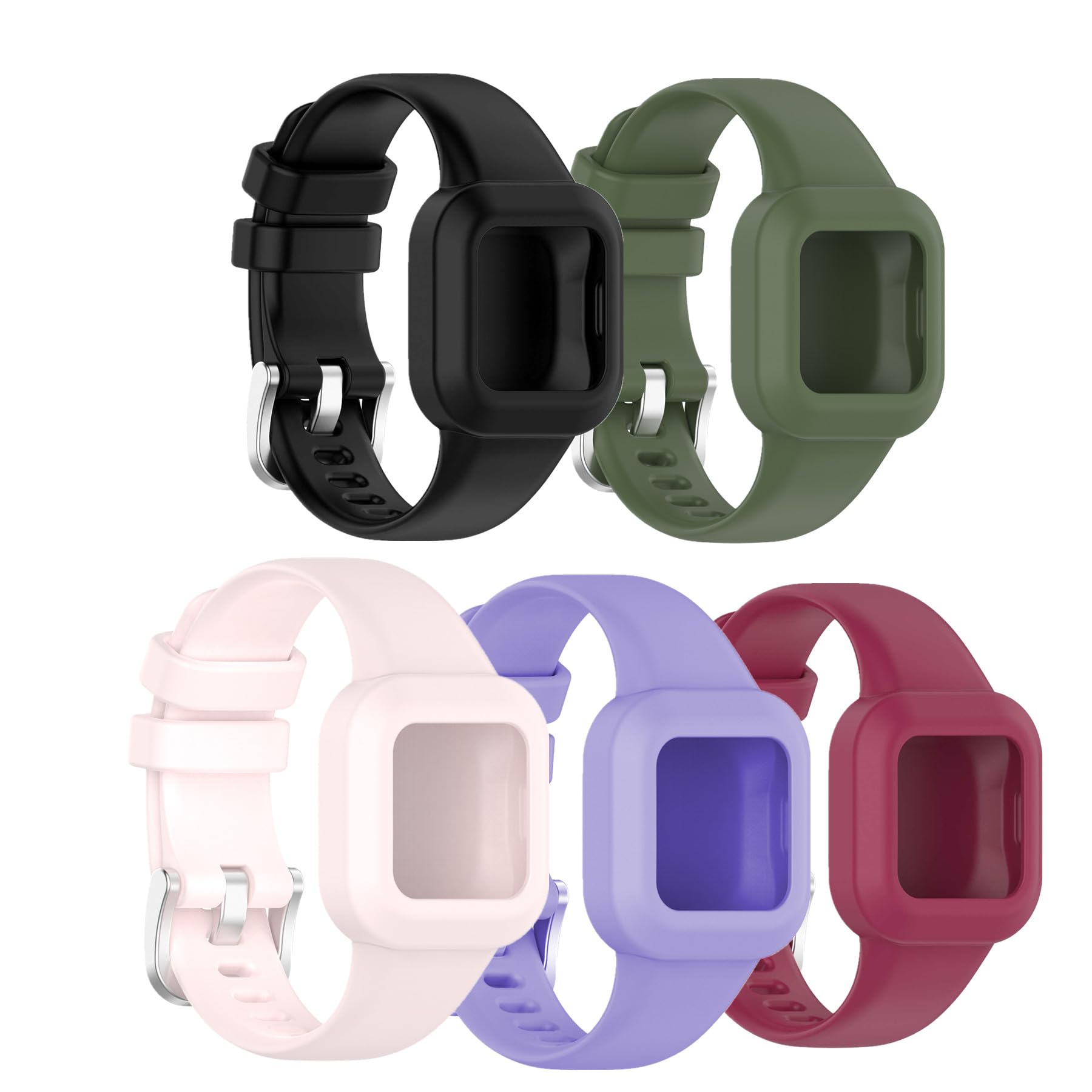Huwokxix Watch Strap Compatible with Garmin vivofit jr 3/Fit JR3,Adjustable Silicone Sports Strap Replacement Band