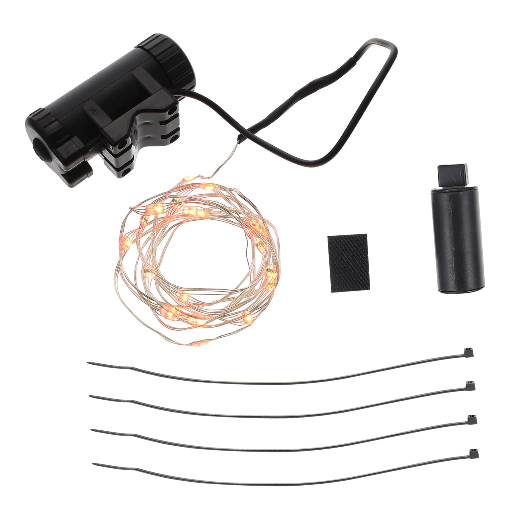 Kisangel lumière de Pneu Signal dirigé Scooter Cycle Rechargeable lumière LED Feux LED Lumière Clignotante Les vélos parlaient de lumière a parlé de lumière Abdos Black