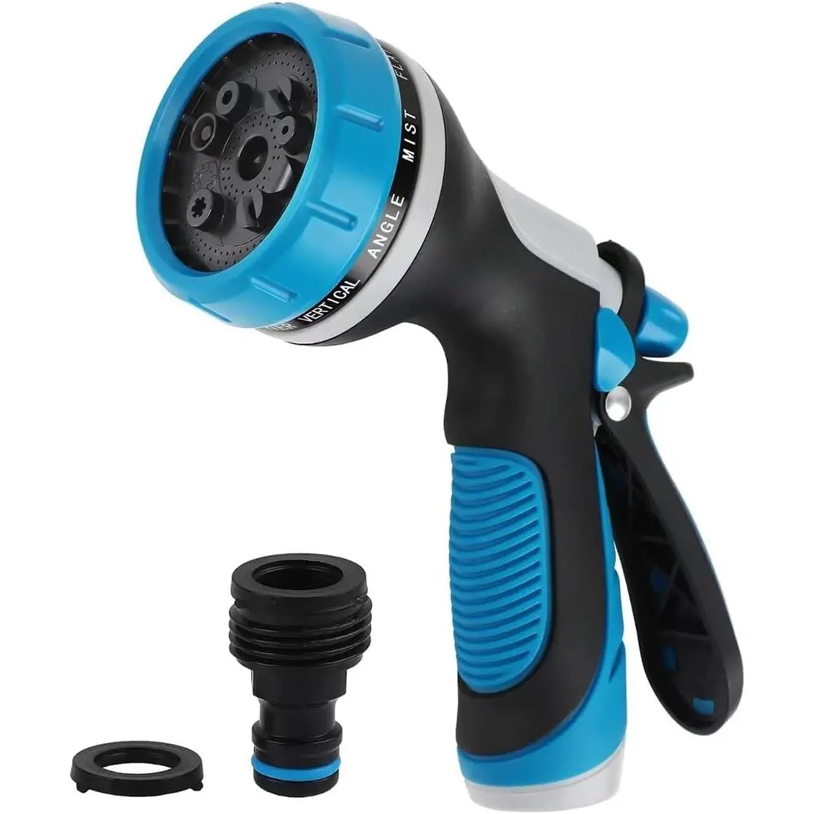 Adjustable 10 Watering Settings Hose Nozzle, Slip Sprayer