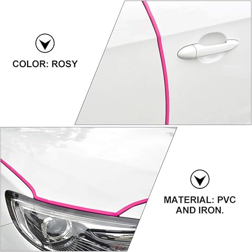 Miniatura 6 de Sewroro Protector de puerta de coche en forma de U flexible para puerta de coche, tira de sellado de puerta de coche, guardias de puerta de