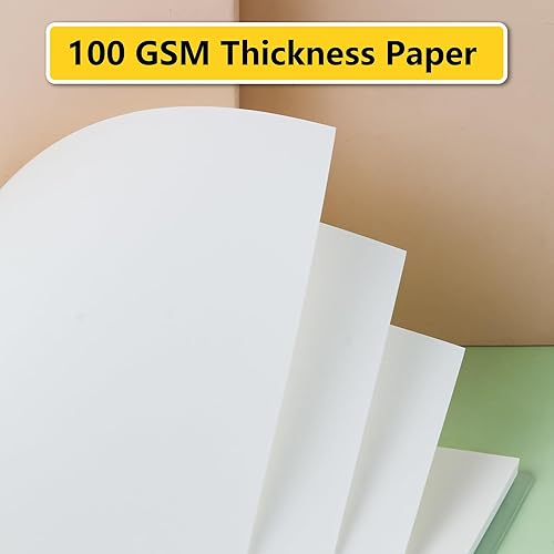 Miniatura 11 de Smilo Paquete de 3 cuadernos en espiral con puntos y bala, tamaño A5, de 5.7 x 8.3 pulgadas, 80 hojas (160 páginas), papel grueso de 3.53 oz/m²