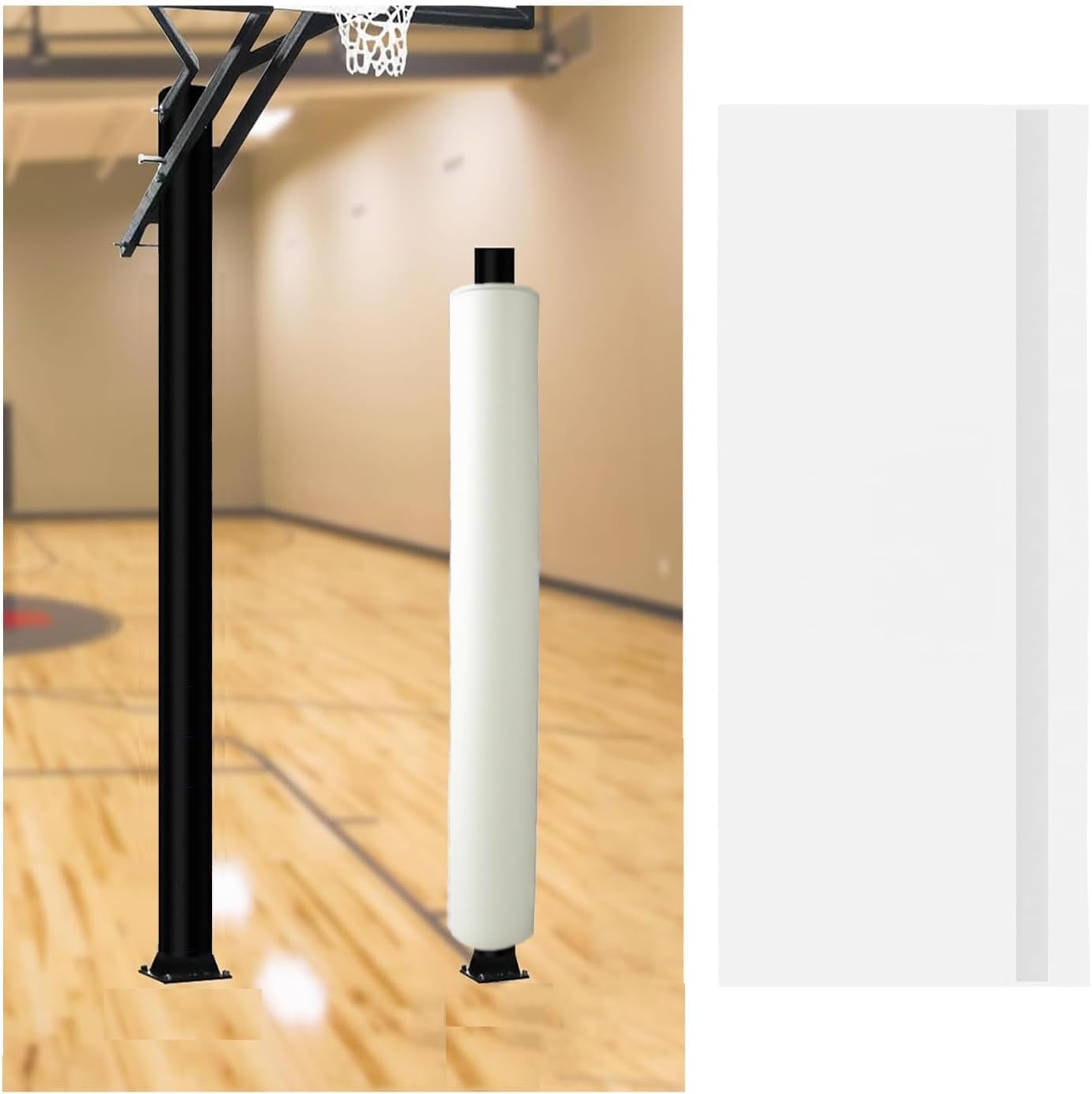 VUIKLCty Universal Post Sleeve – Durable Round Basketball Hoop Pad(Dia 114mm)