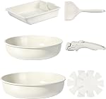 Ensemble de casseroles et poêles en céramique GiPP antiadhésif, 11 pièces, ensembles de casseroles avec poignées détachables, pot et poêle de cuisine à induction non toxiques avec poignée amovible, ustensiles de cuisine sains pour VR, lavables au lave-vaisselle et au four