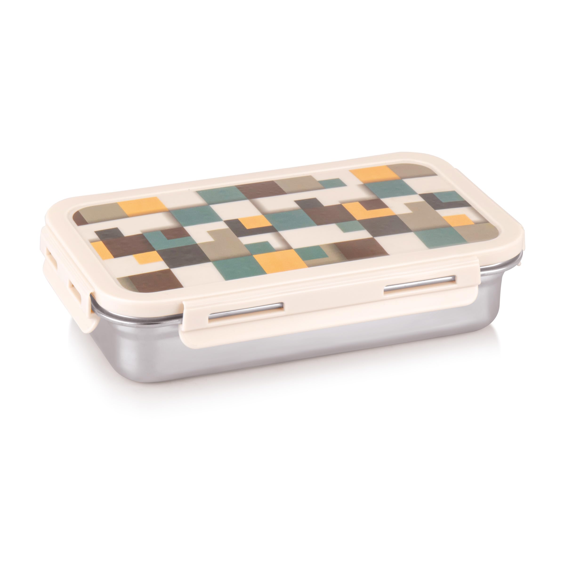 Attro Brunch Stainless Steel Lunch Box - Pink -7