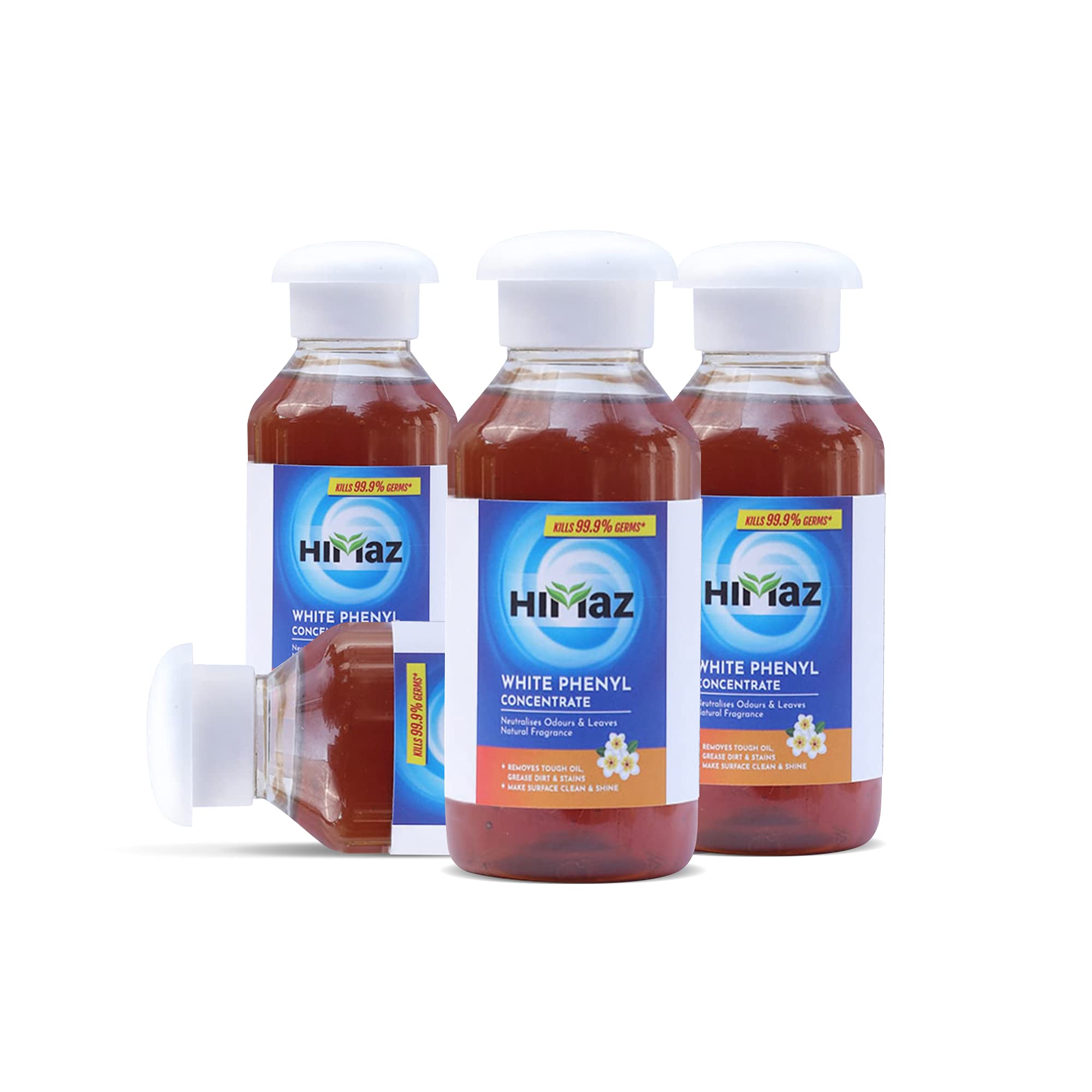 HIMAZ White Phenyl Concentrate 100ml (PACK OF 4) - Makes 3-5 Ltrs of Pine Oil Based White Phenyl | Chemical Free | Natural Floor Cleaner (B09B81GWWV) Amazon Price History, Amazon Price Tracker