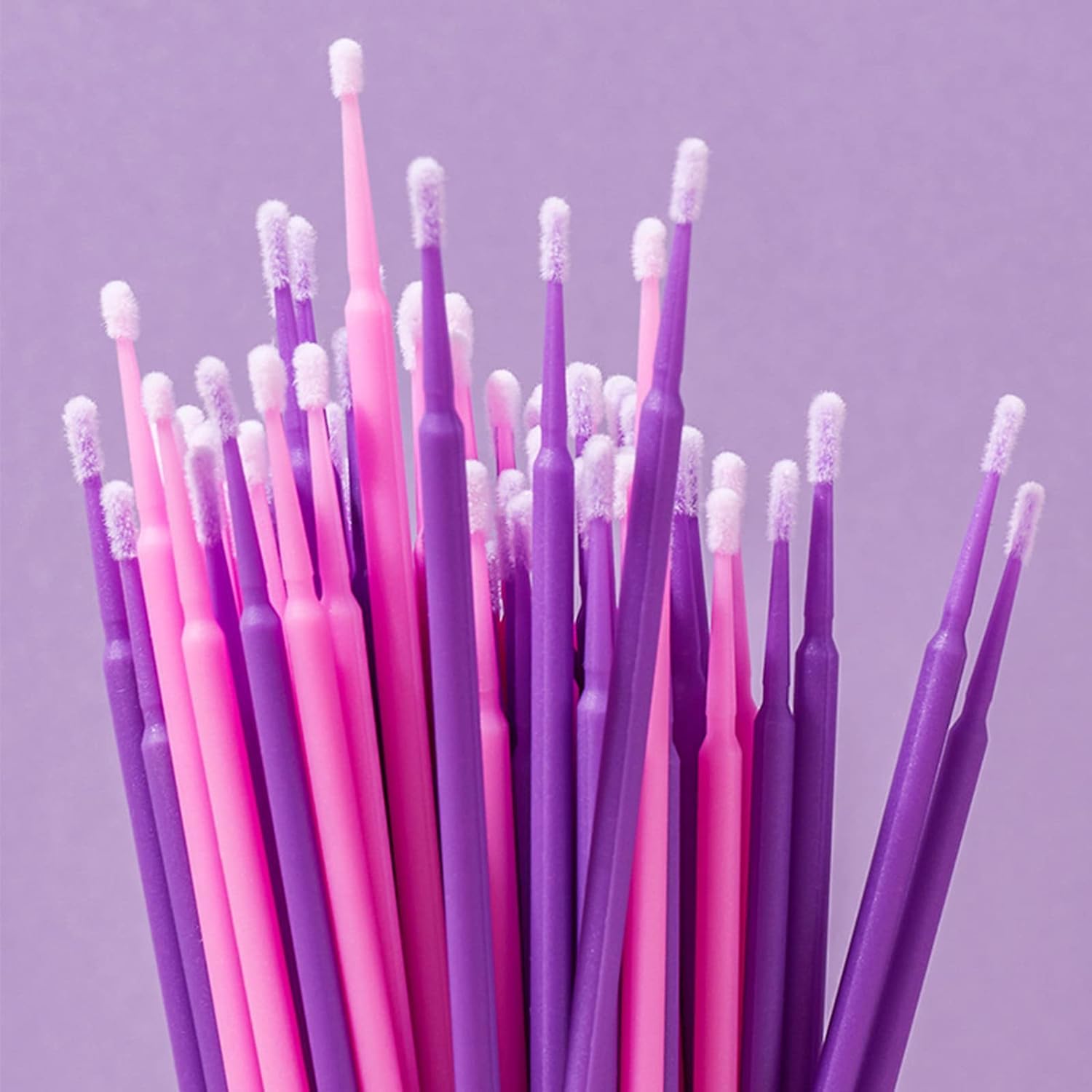 600PCS Disposable Micro Applicators Brush for Eyelash and Make up Brushes and Personal Care Microswabs Pink (Head Diameter: 2.0mm) 4