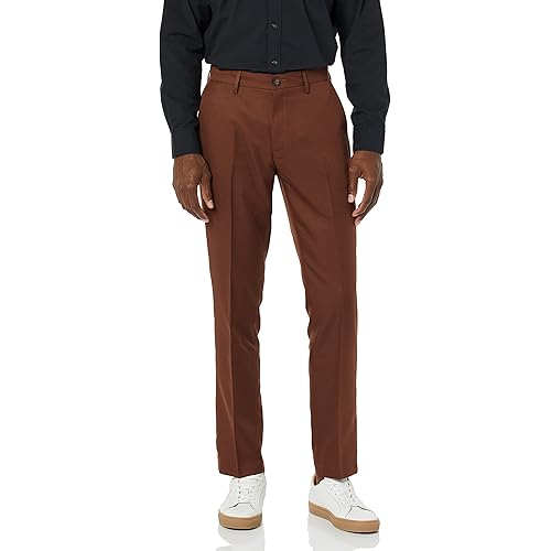 Amazon Essentials Men's Slim-Fit Flat-Front Dress Pant