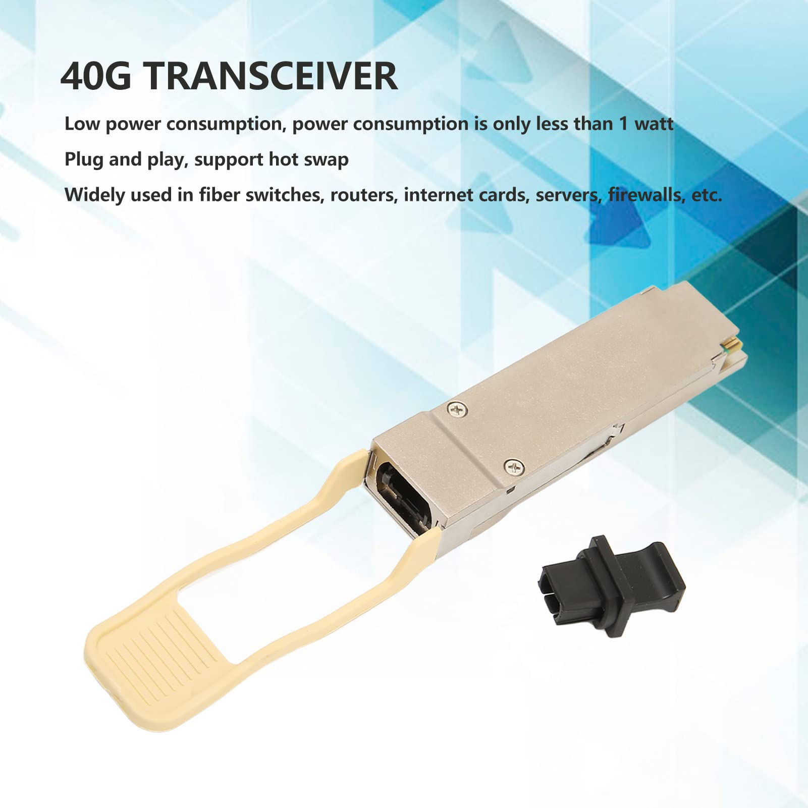 Transceiver 40G QSFP SR, Wielomodowy MPO 850nm Do 100M Niski Pobór Mocy Moduł Optyczny QSFP Do Zapór Sieciowych Serwerów