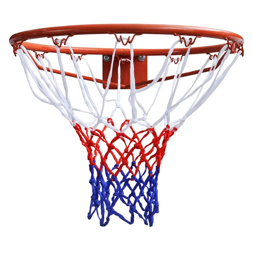 vidaXL Aro de Baloncesto con Red de Acero Naranja 45 cm Canasta de Basket