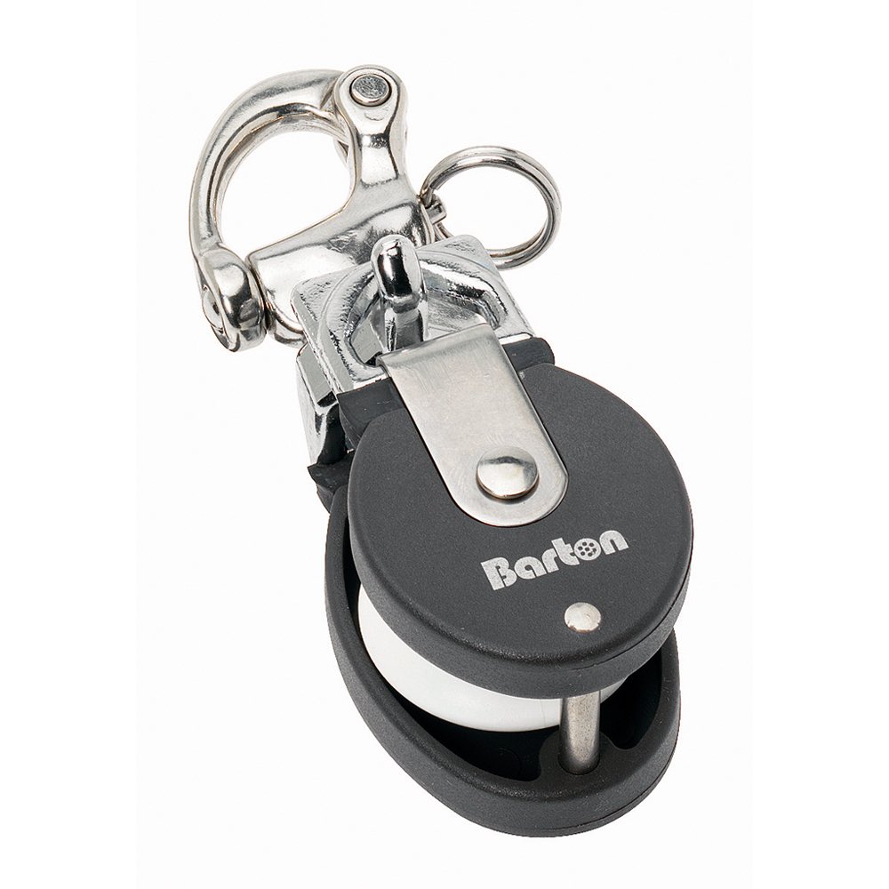Barton Marine 90301-Small Snatch Block w/Stainless Snap Shackle - 90 301