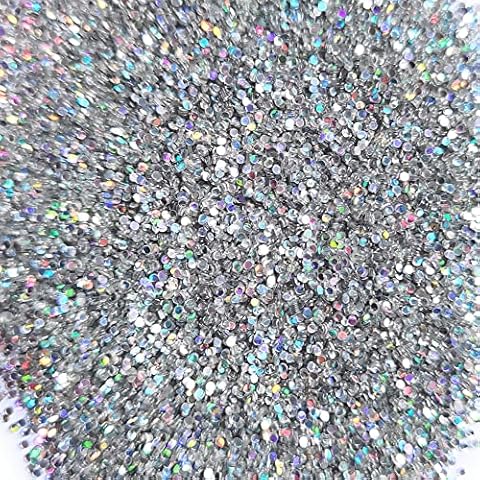 Purpurina redonda holográfica de plata de 1 mm para manualidades Cover
