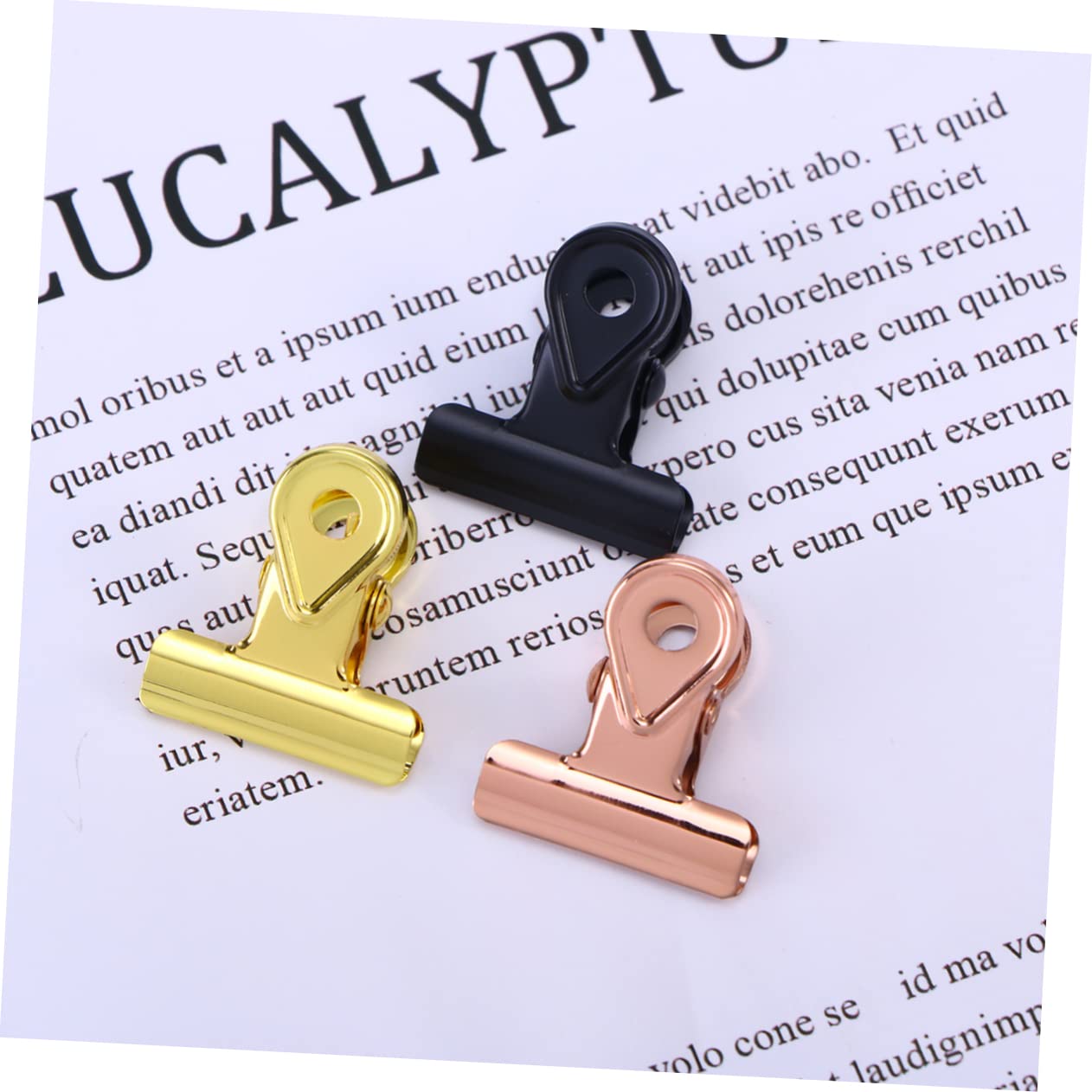 Lurrose 60pezzi Clip Metalliche Per Raccoglitori e Graffette Resistente e Antiruggine Per e Creatività
