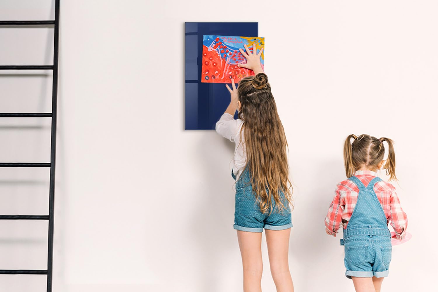Magnettafel für Schule Gastronomie und Büro 60x40 Blaue Farbe | Pinnwand | Glas | Memo | Organizer | Planer | Sicherheitsglas | Paneel | Infoboard | Wochenplaner | Terminkalender