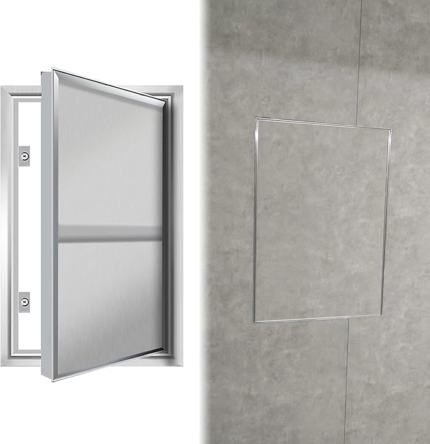 Cucce Wxh Pipe Inspection Hatch Hidden Metal Access Door For Shower Attic，Drywall Plumbing Inspection Hatch，Hvac Duct Wall Hole Cover Plates(20X20in (50X50cm))