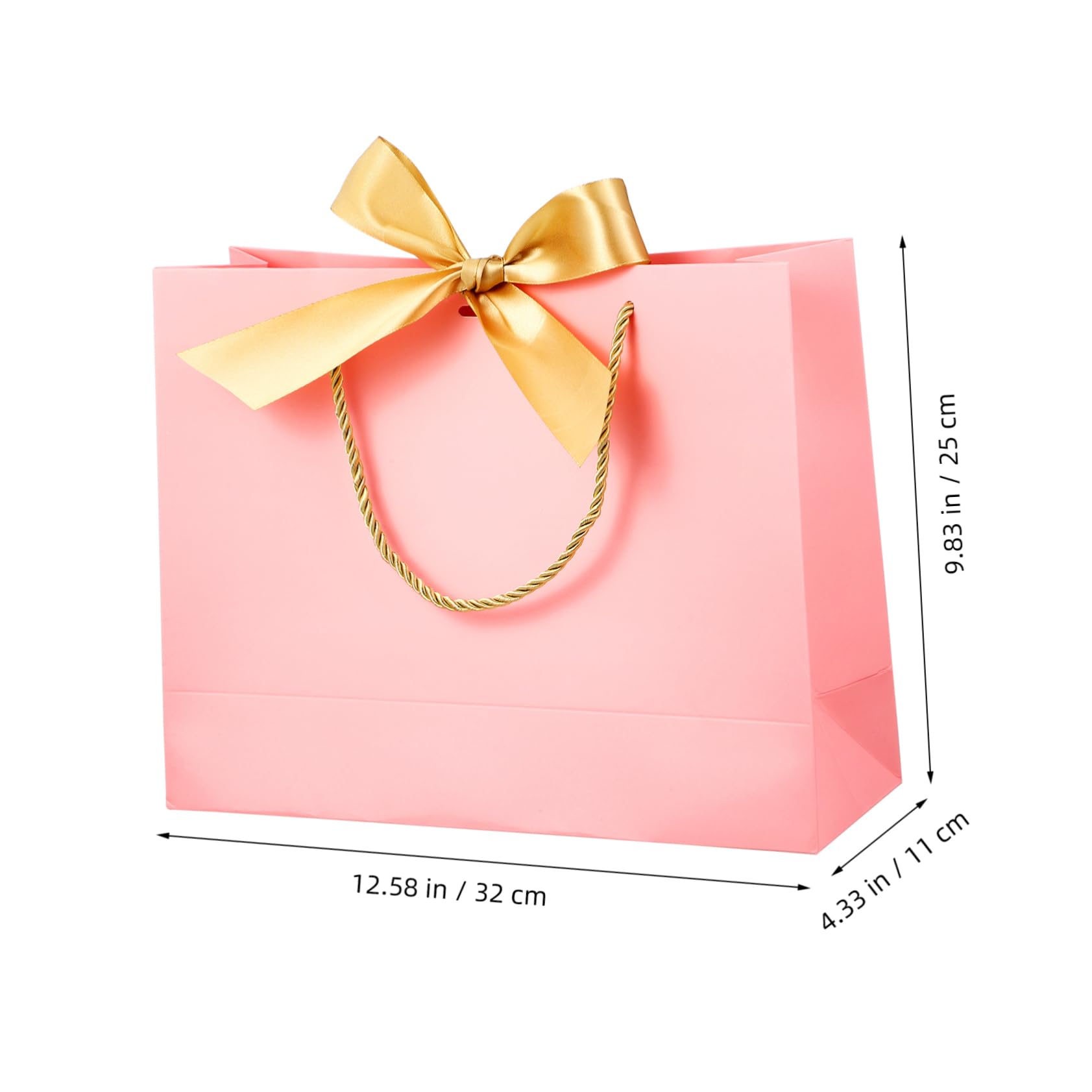PartyKindom 10stücke Papier Geschenktüten Mit Henkeln Und Schleifen Geschenkverpackungstüten Für Hochzeiten Partys Geburtstage Feiertage Und Feste Kleine Und Große Geschenktüten Für Vielseitig