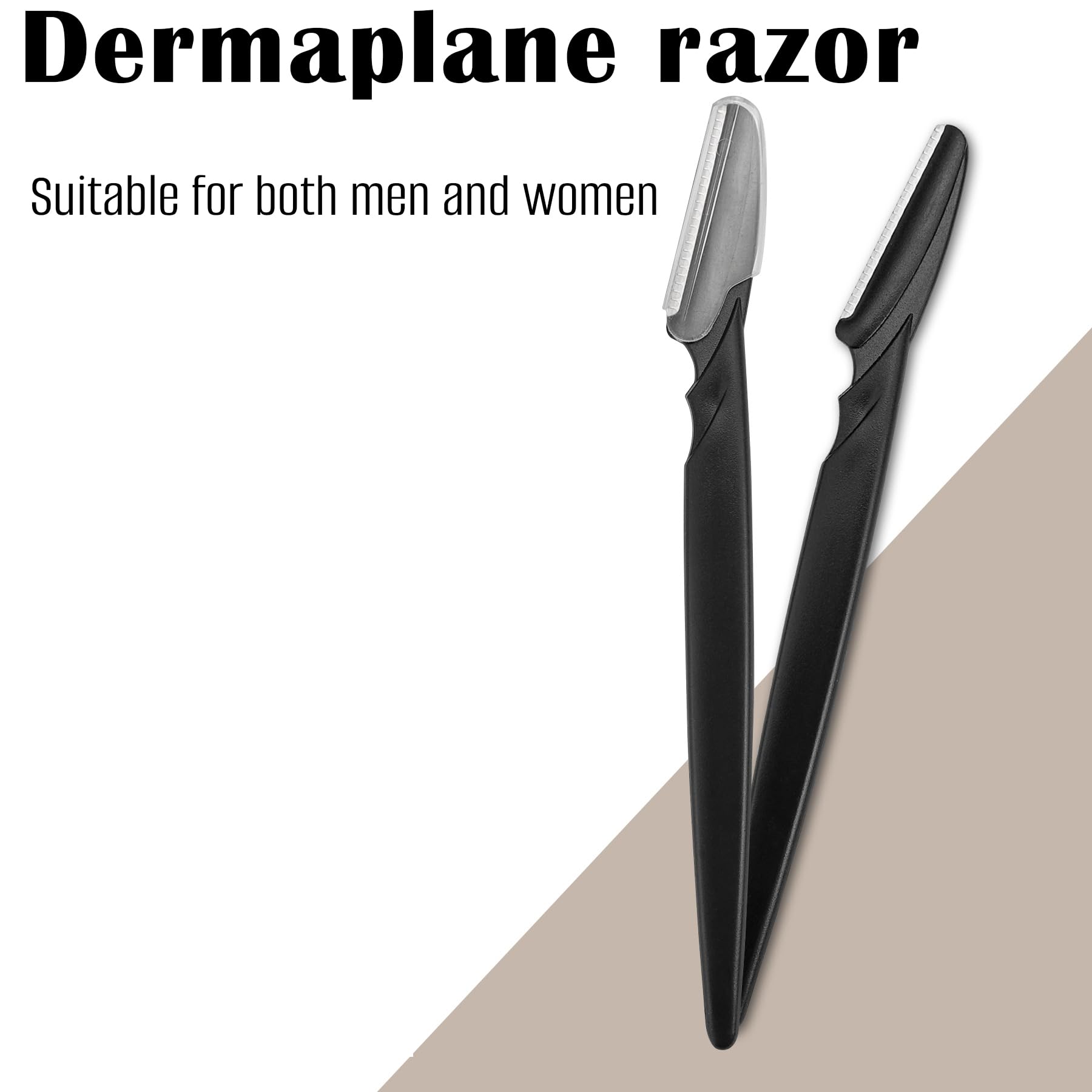 Dermaplane Rasierer, Augenbrauenrasierer für Damen, Dermaplaning-Werkzeug, Gesichtsrasierer, Damenrasierer, Pfirsich-Fuzzz, Damenrasierer, Gesichtshaar, Herren, 12 Stück (mehrere Farben)