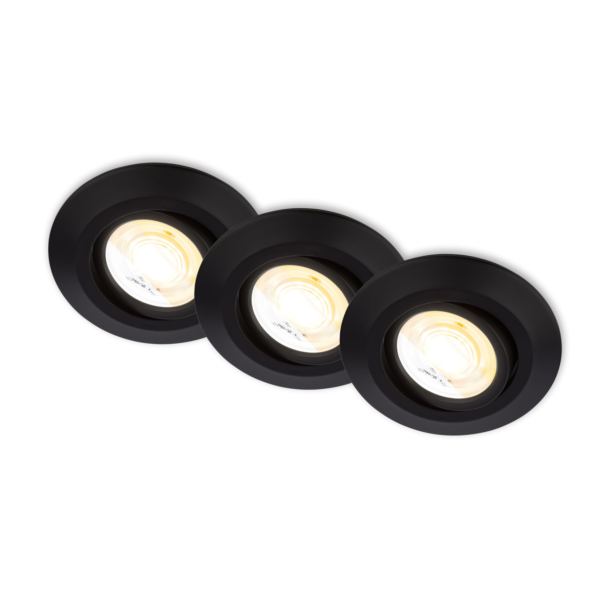 B.K.Licht - 3-delige set 2 in 1 led-inbouwspots en inbouwspots