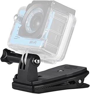 حزام شنطة الظهر بمشبك تثبيت 360 درجة ذراع مشبك دوار لكاميرا جوبرو هيرو 6/5/4/3+ خاص بجهاز شاومي يي لايت 4K + كاميرا اكشن من اندوير