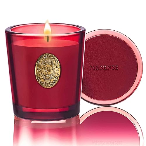 M&SENSE Scented Candles 260g Wild Rose Natural Soy Wax Candles