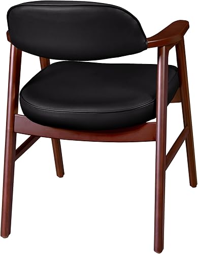 Miniatura 4 de Romig Silla decorativa moderna Mid-Century - Caoba y negro