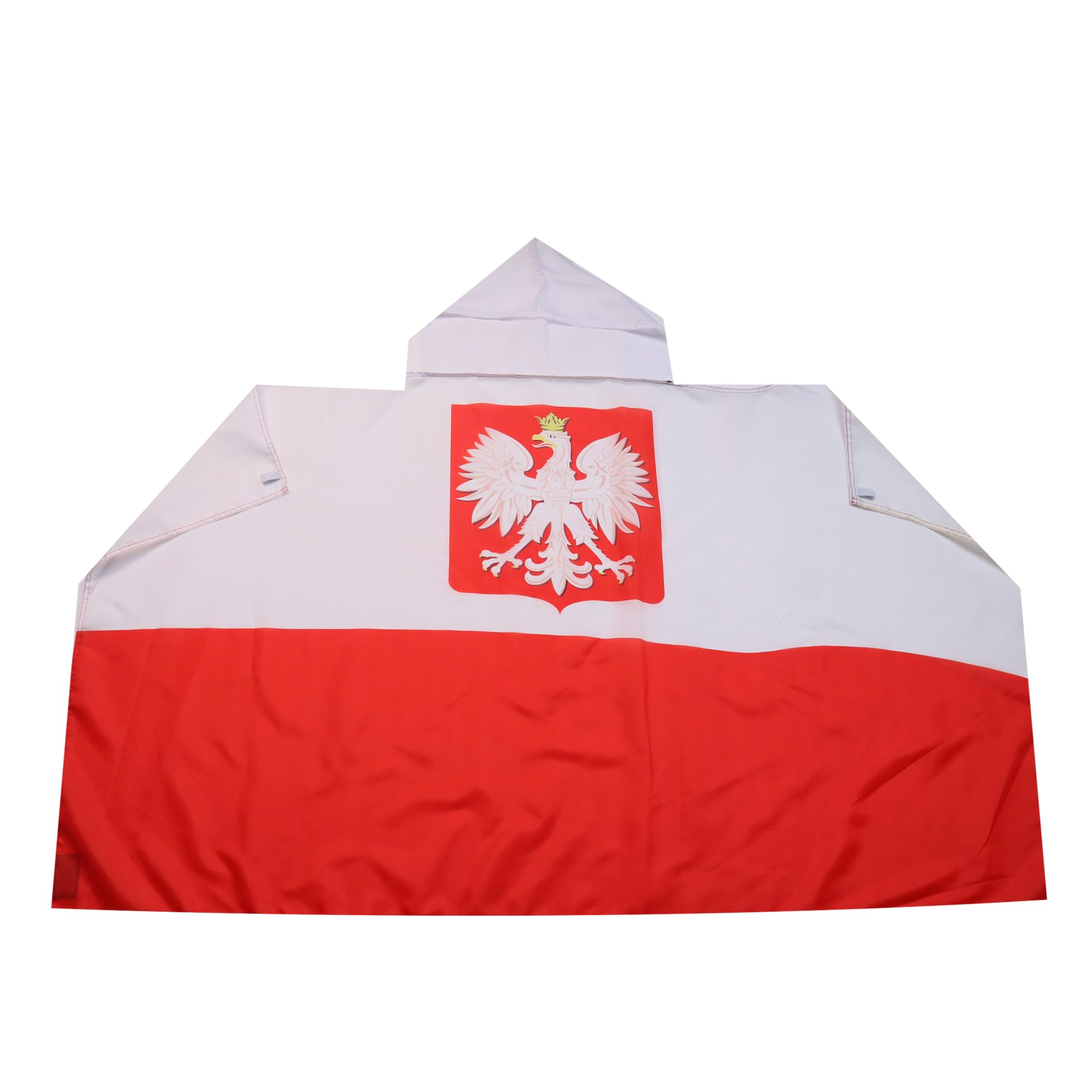 AZ FLAG - Poland with eagle Body Flag - 3x5 Ft - Polish coat of arms Cap Flag - 100% Polyester with Inegrated Sleeves and Hood - Vivid Colors - 3' x 5' Feet - 150x90 Cm