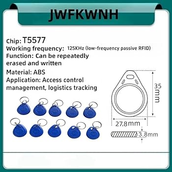 Amazon.co.jp: RFID 書き換え可能な 125khz ID T5577 防水性 アクセス