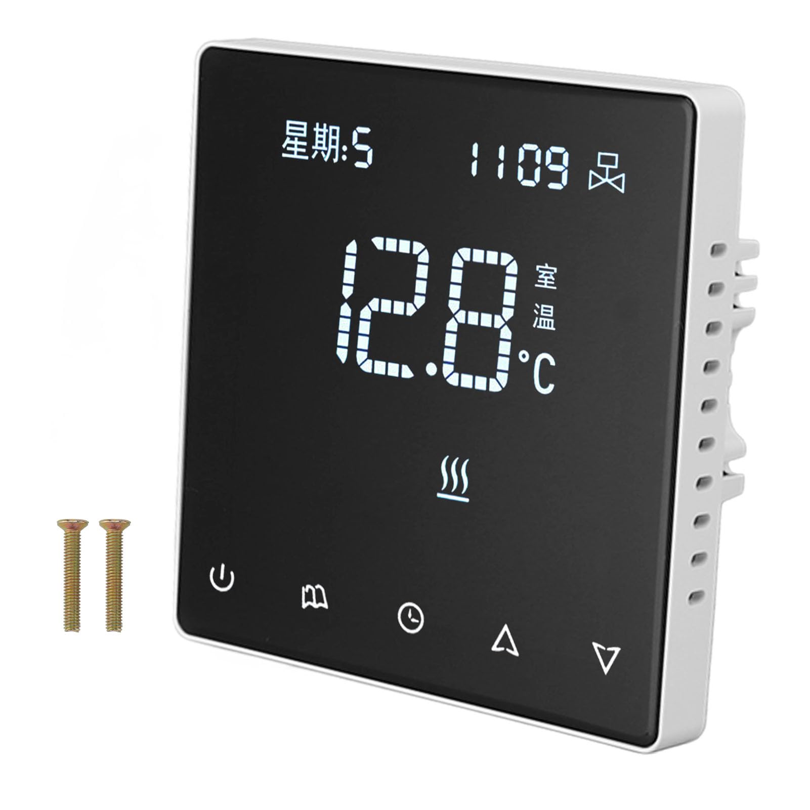Fdit Inteligentny Termostat WiFi z komunikacją bezprzewodową WIFI485 do Sterowania klimatyzacją domową i Ogrzewaniem Podłogowym 5-45°C