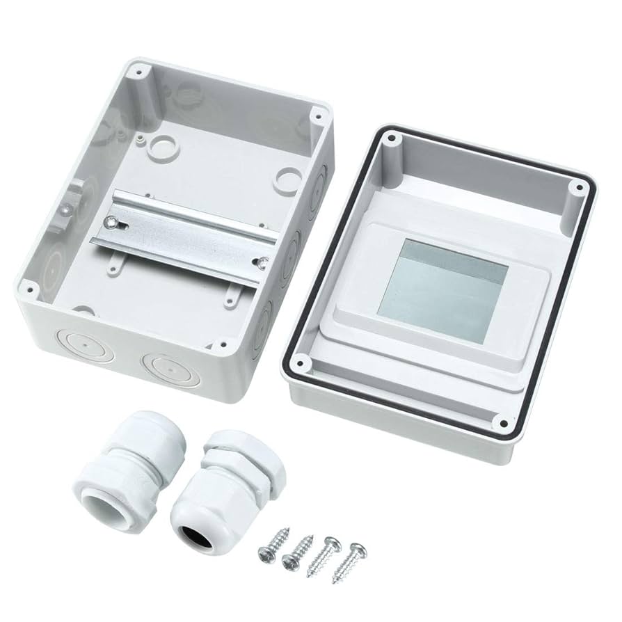 uxcell IP65 ABS Transparent Cover Power Distribution