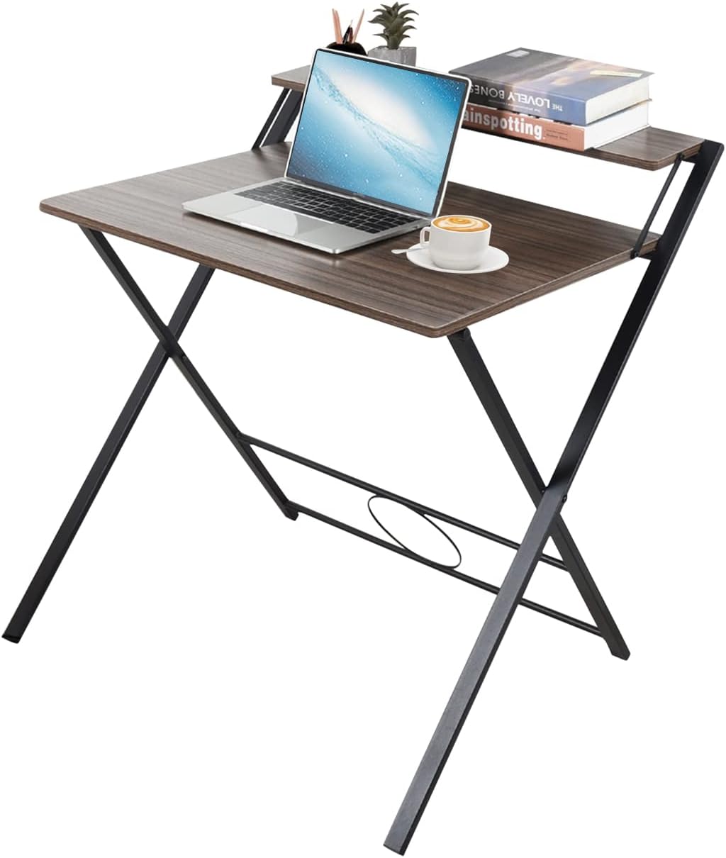 Zanzio Folding Desk, 31.9 Inches Portable Writing Desk