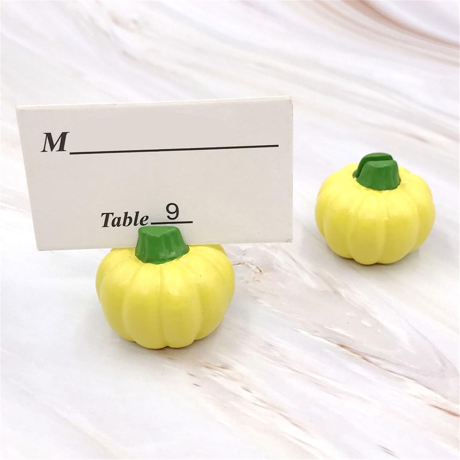 10Pcs Pumpkin Place Cards Holders Thanksgiving Pumpkin Place Cards Holders for Decors and Harvest Parties Setting Thanksgiving Gift Ideas