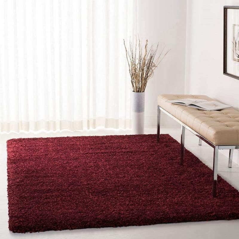 Image of Carpet for Hall | Carpet for Living Room |7X10 FEET Rugs for Bedroom | Carpet | Rug for Living Room | Carpet & Rugs for Home Decor | Carpet for Bedroom Floor (Maroon)