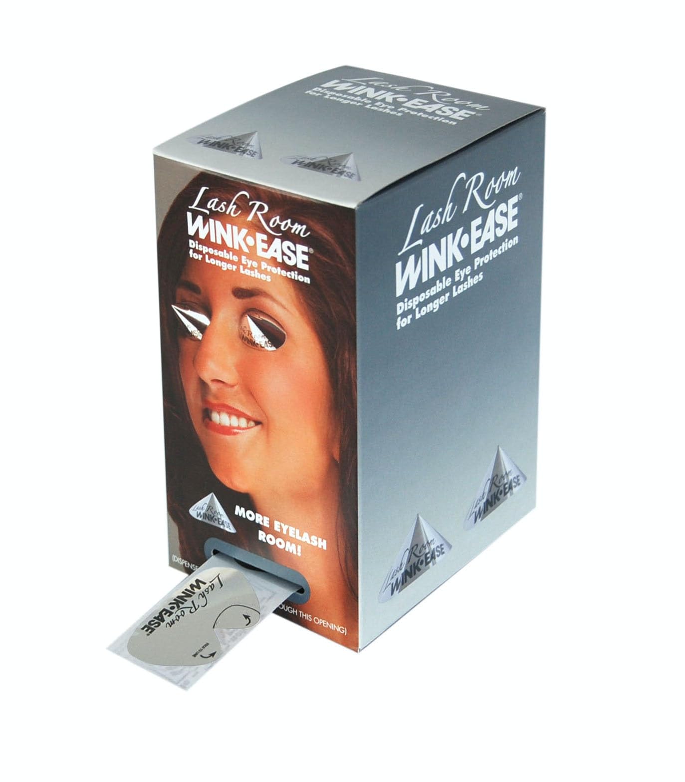 Generic WINK EASE Lash Room Disposable Eye Protection 250 Pair Roll with Dispenser Box, Silver, WE250LR