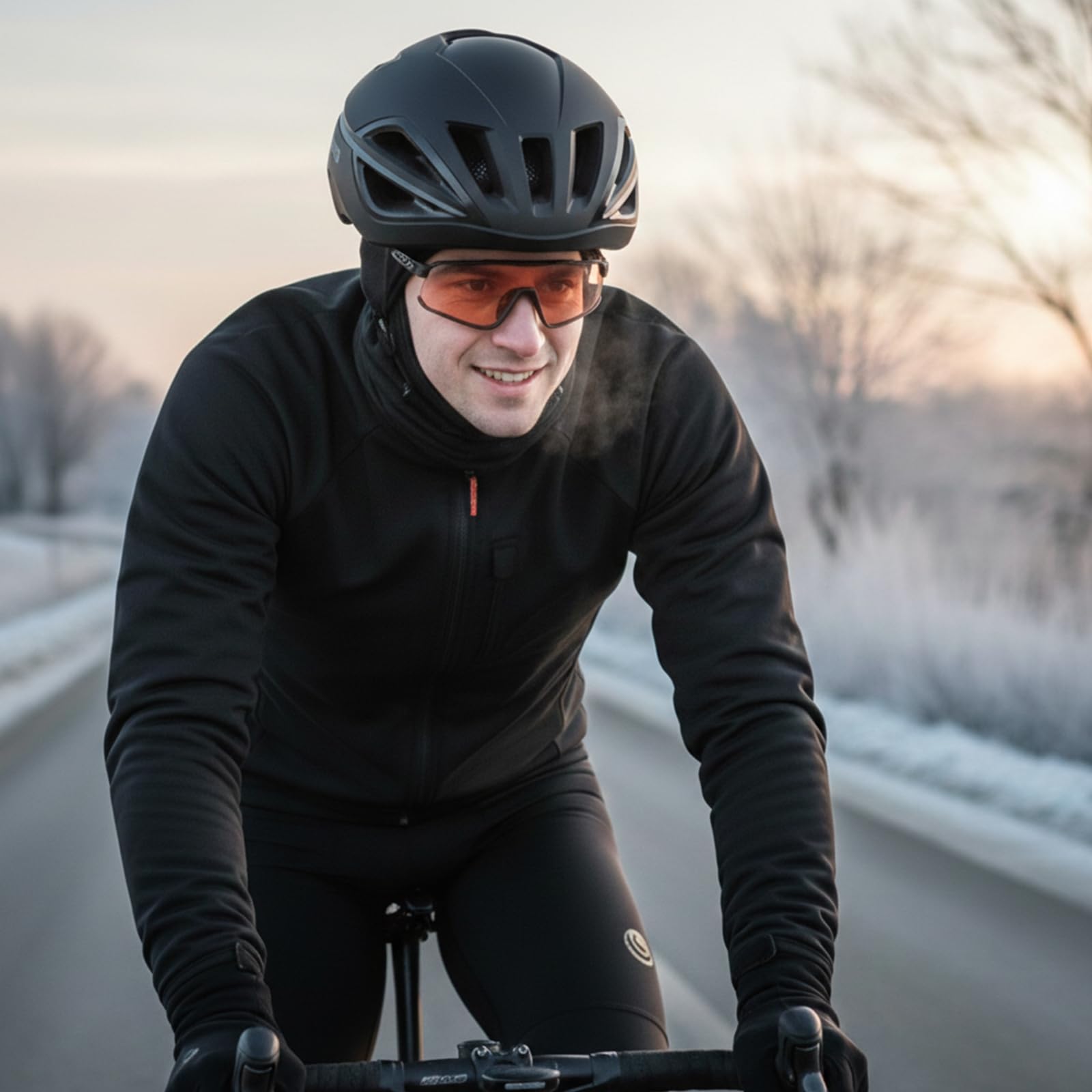 Favoto Kask rowerowy dla dorosłych mężczyzn i kobiet – lekki, stabilny i regulowany, z materiału EPS z 15 otworami wentylacyjnymi, wyściółka wewnętrzna zdejmowana, matowa czerń, rozmiar L (59-61 cm)