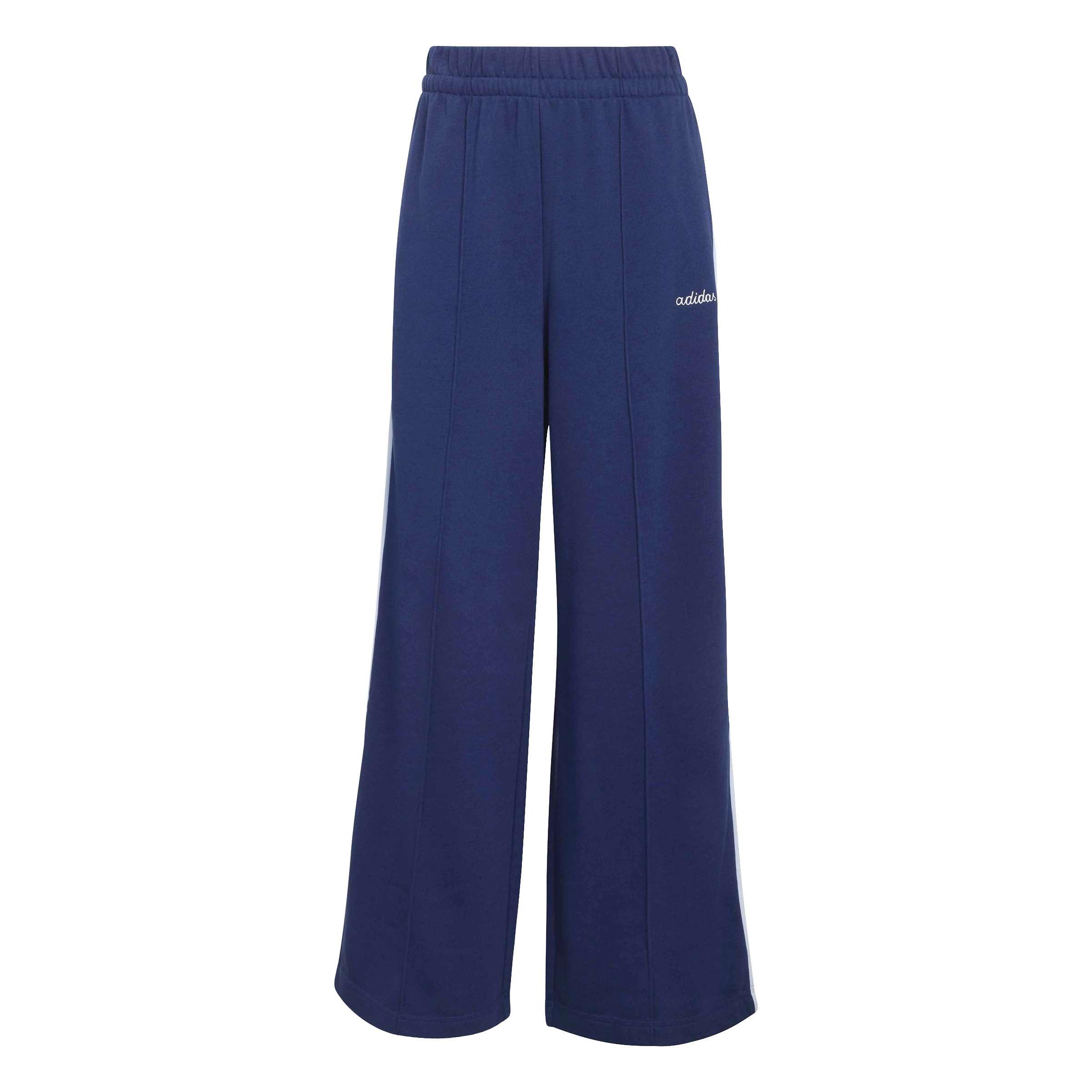 Adidas Women's Bleu Embroidered Graphic Joggers Essentials Colorpop