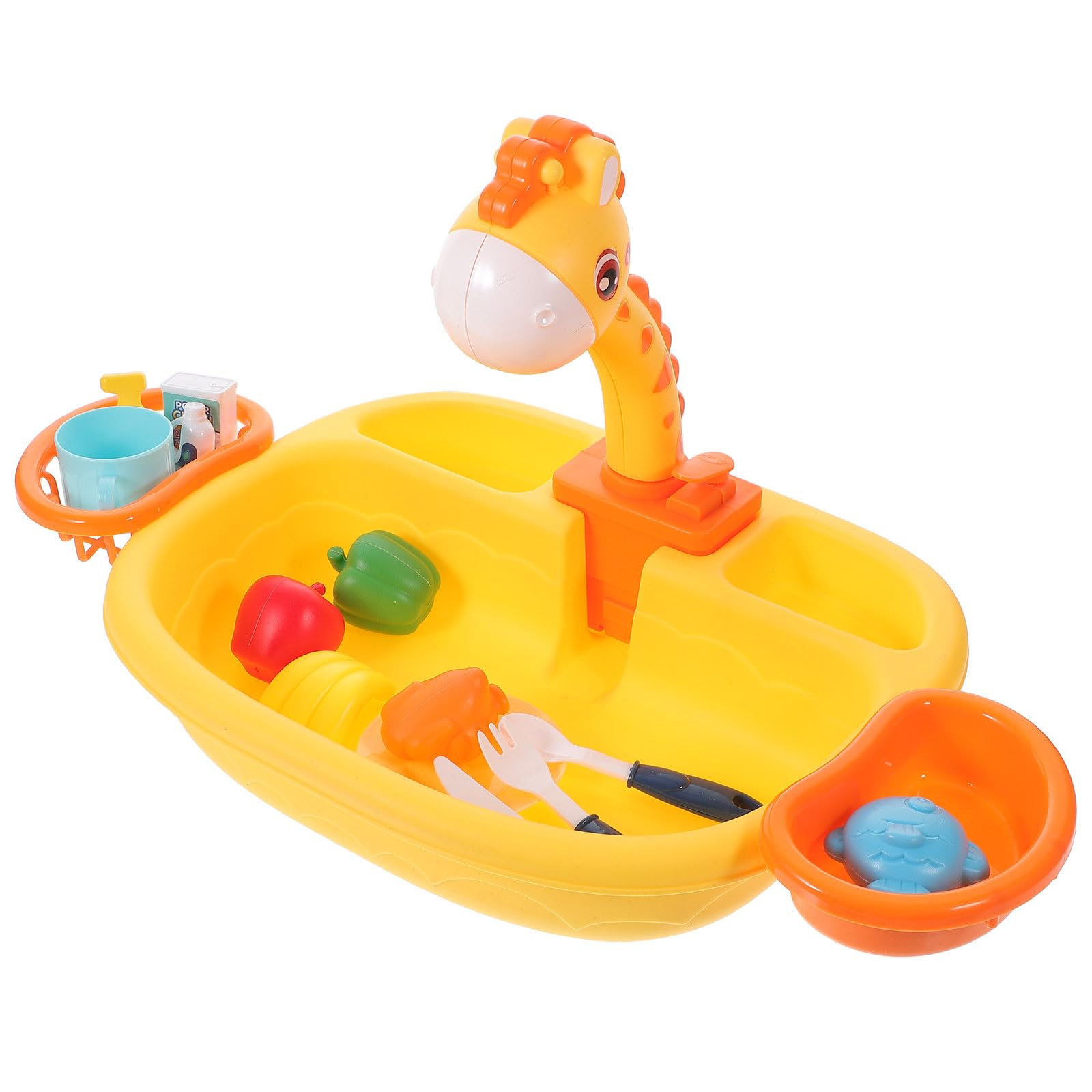 Vasca da Bagno Automatica per Uccelli in Plastico Arancia Doccia Pompa Integrata Multifunzionale per Bagno degli Uccelli in Gabbia