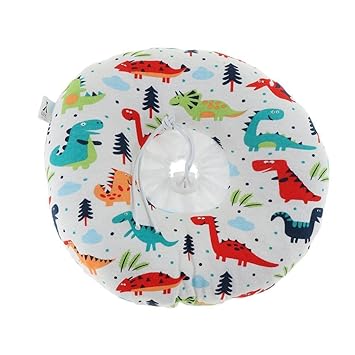 Meri Shopp Protective Pet Collar for Recovery Dog Cat Soft Dog Collar Dinosaur S