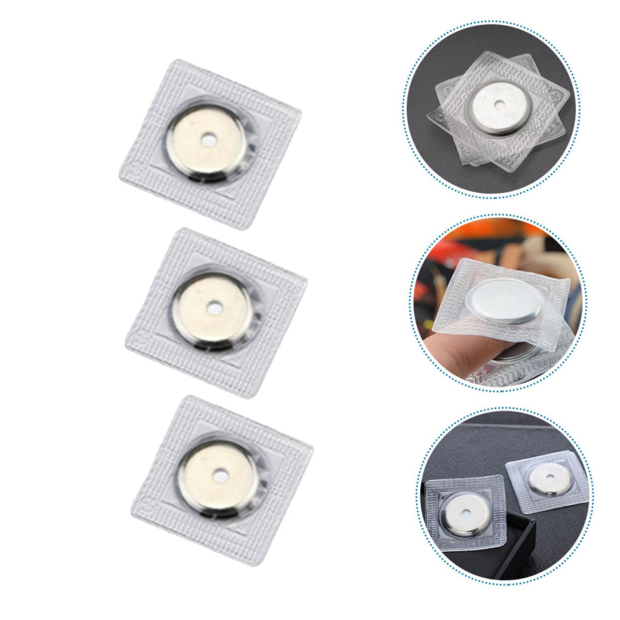 Tofficu 30pares Botones Magnéticos Redondos De Cierre Invisible Para Manualidades y Ropa Magnéticos Para Bolsos y De Vestir