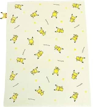 ポケモンセンター　ペアピカチュウ 綿100 タオルケット Pokemon お昼寝ケット ポケモン ピカチュウ 85×115cm