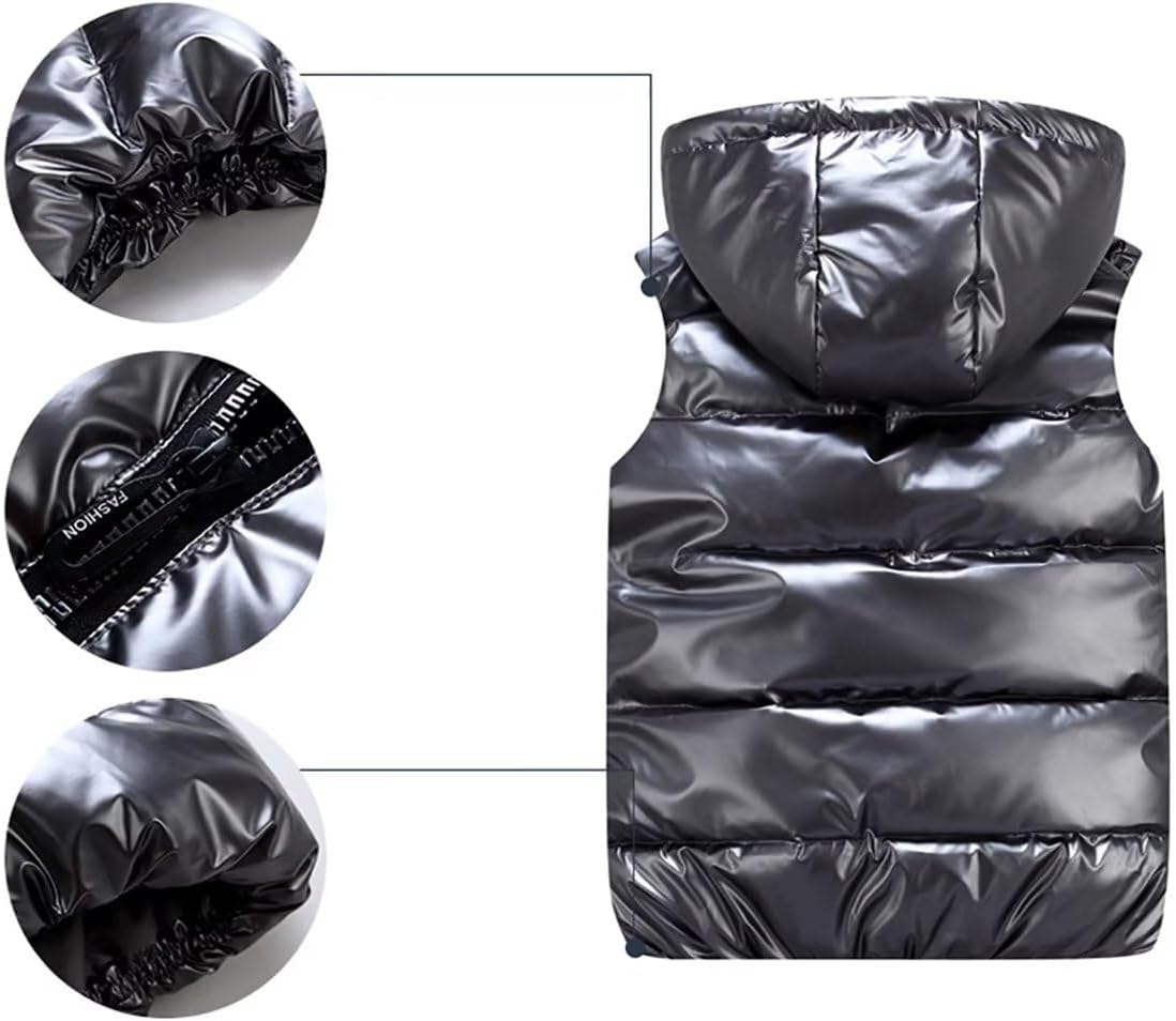 Panegy Gewatteerde bodywarmer voor heren, met capuchon, wintervest