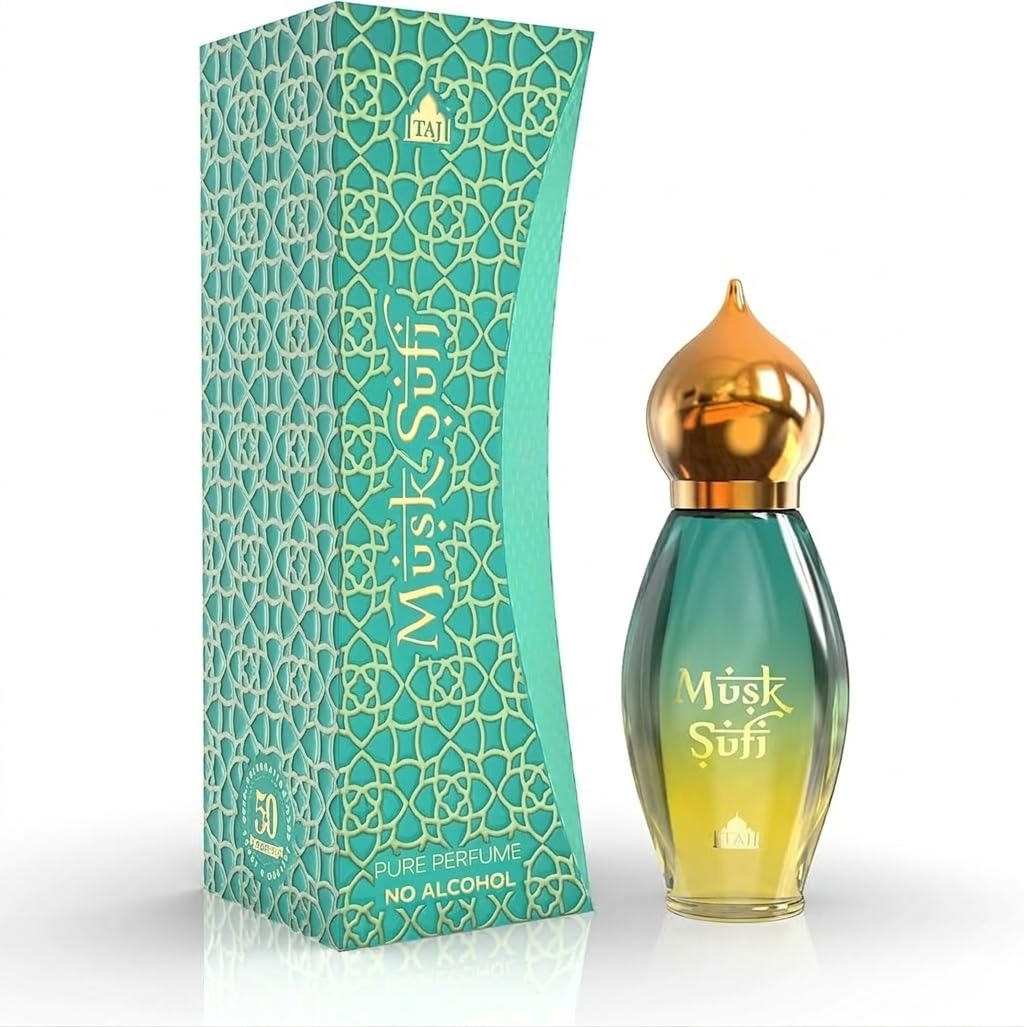 taj edition attar roll on 9 ml (taj musk sufi attar)