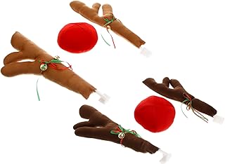 SUPVOX Caminhão 2 Conjuntos De Chifres De Carro De Carro De Natal Chifres De Natal Kit De Carro De Carro De Rena Kit De Decoração De Carro De Férias Kit De Carro De Natal Cos