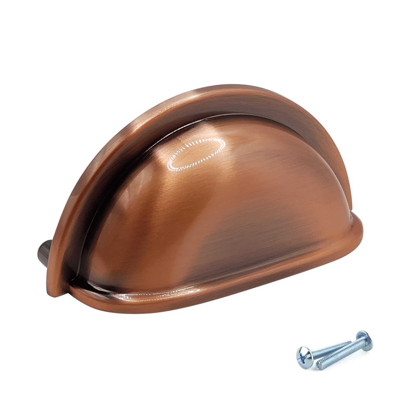 M4tec Brushed Copper Cup Kitchen Door Handles Bedroom Furniture Pull Handles Kitchen Cabinets Door, Cupboards, And Drawers Door Handles. Vd7 Series: 76 Mm