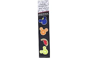 Disney Mickey Mouse Fresh Fruit 4-Piece Enamel Pin Set: A Fruity Flair for Your Collections