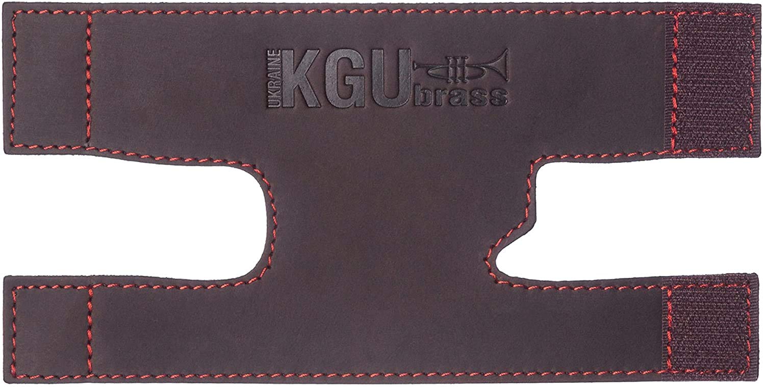 NEU Leder Trompete Ventil Guard von KGU Messing & # x272e; - Limited Edition & # x272e; rot