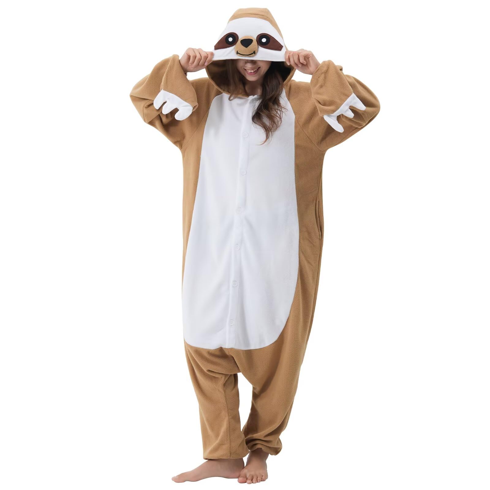Unisex Polar Fleece Sloth Onesie