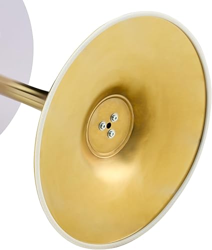 Miniatura 9 de Mesa de comedor redonda con patrón de mármol para espacios pequeños, mesas de tulipanes de 32 pulgadas con base de pedestal de metal dorado, mesa de