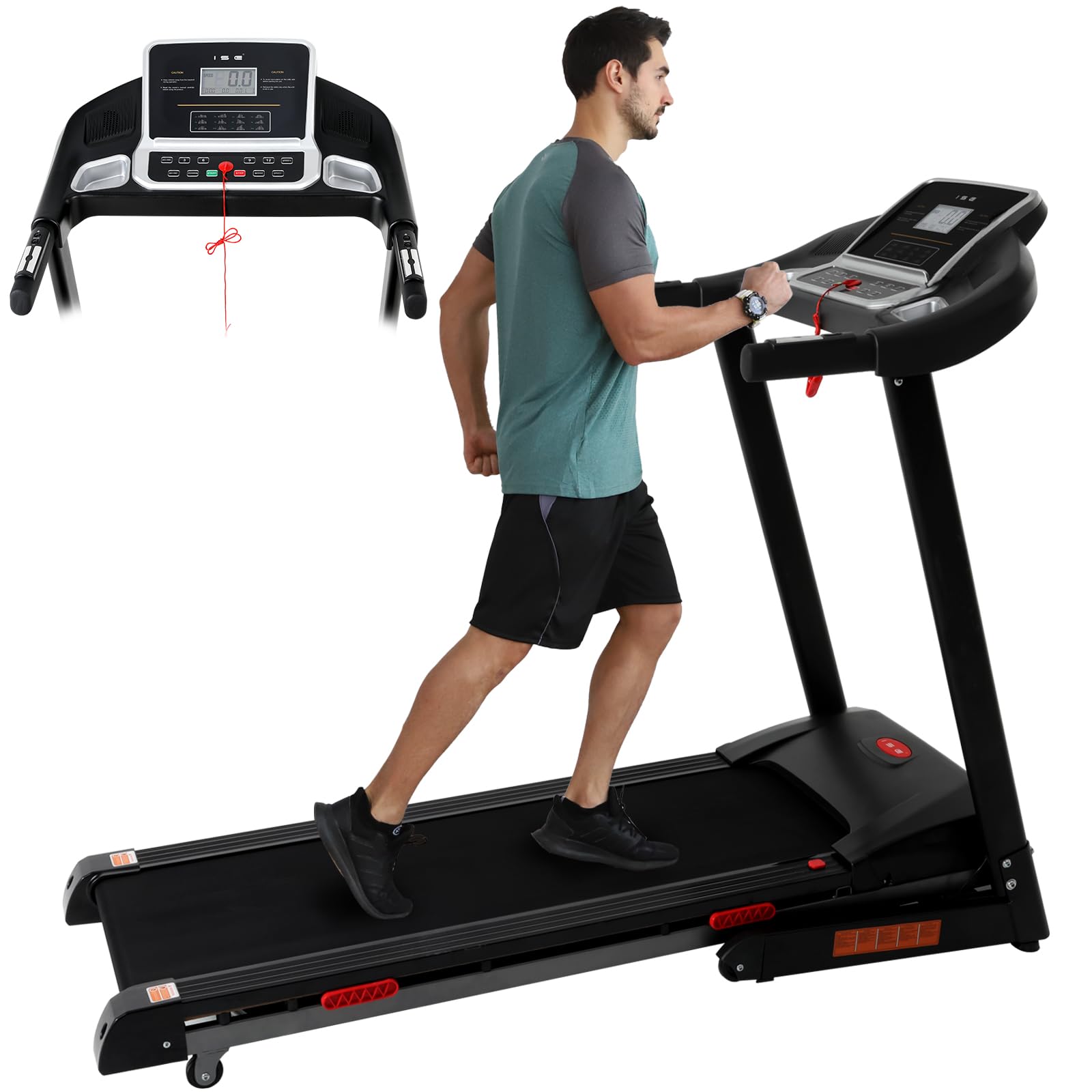 FOXSPORT Tapis de course pliable - Tapis de Marche - Vitesse 1-10 km/h