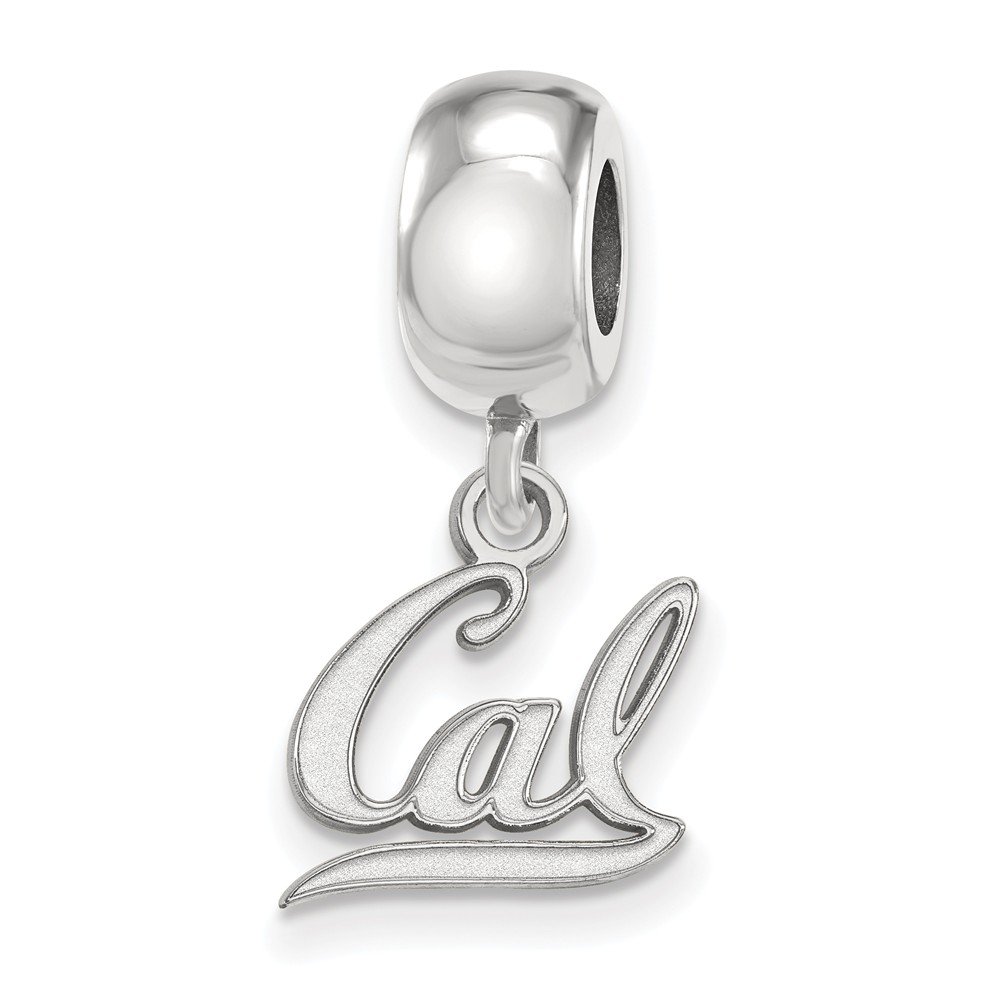 Cal Bead Charm Extra Small (3/8 Inch) Dangle (Sterling Silver)