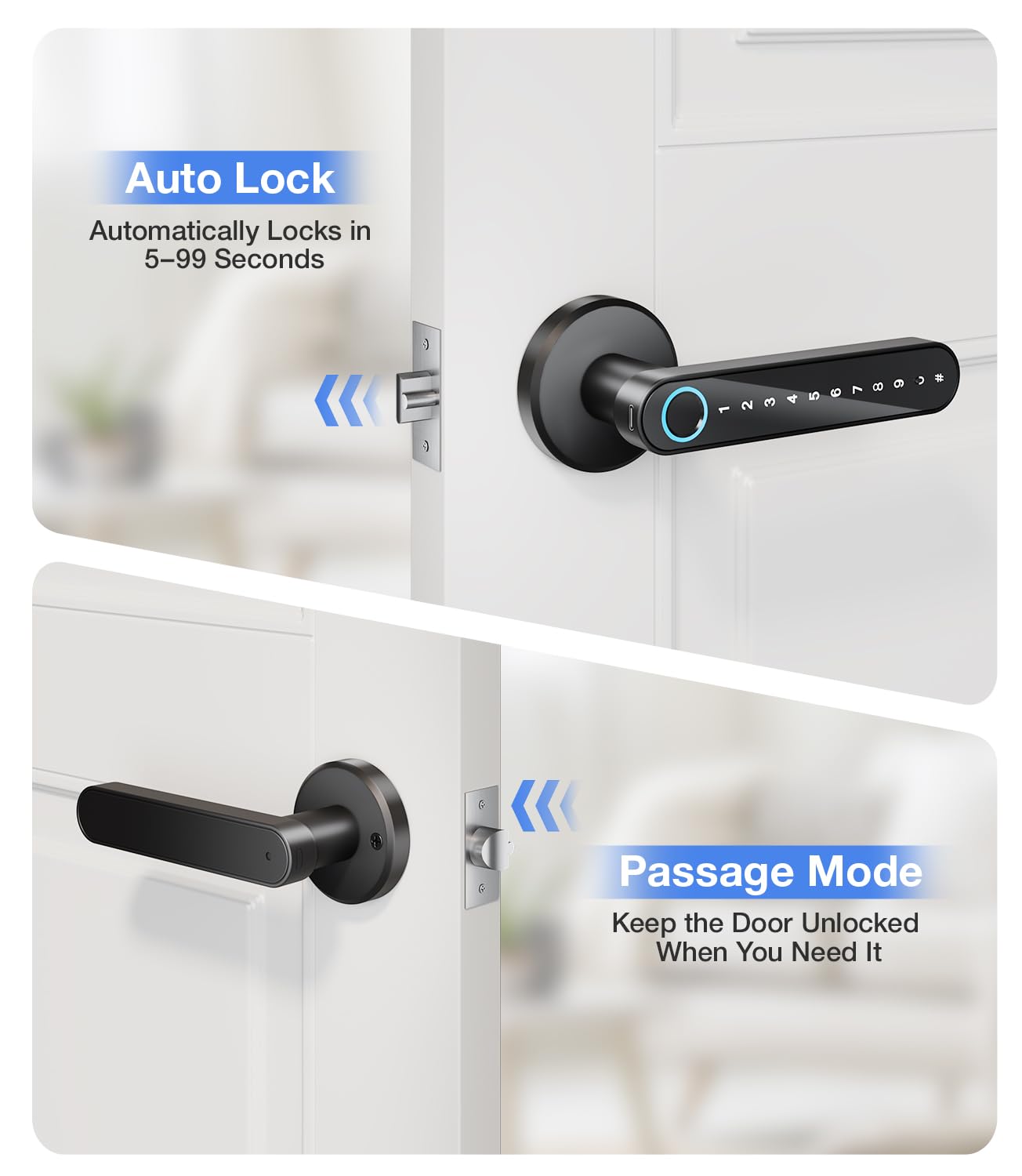 Smart Fingerprint Door Lock - Keyless Entry -5