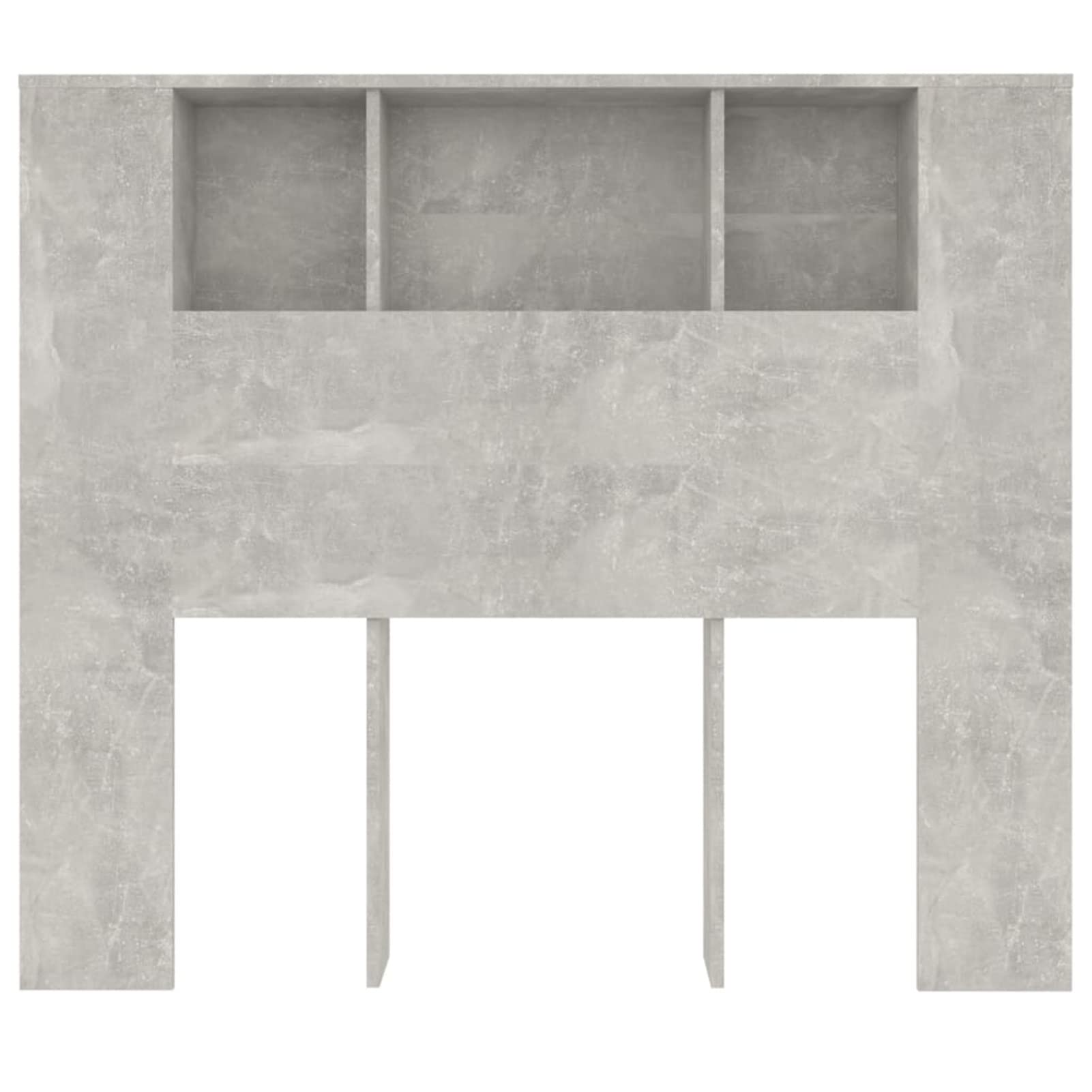 Mueble cabecero, Cabezal De Cama, Cabecera para Cama, Cabezales Dormitorios Modernos, Gris hormigón 120x18,5x104,5 cm